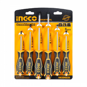INGCO Juego de 6 destornilladores HKSD0628